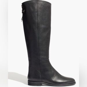 Madewell Sidney Riding Boot Black Leather 6.5